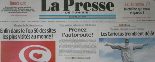 La Presse d'aujourd'hui : Une édition spéciale qui date du 16 juin 2014 !
