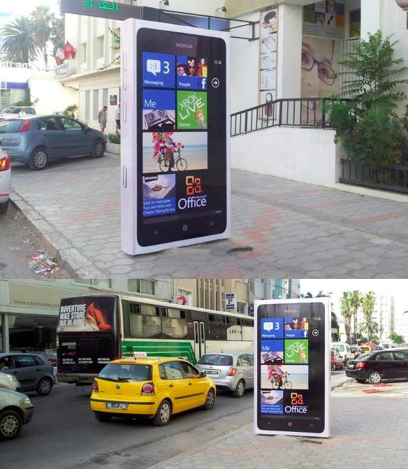 Affichage urbain NOKIA LUMIA