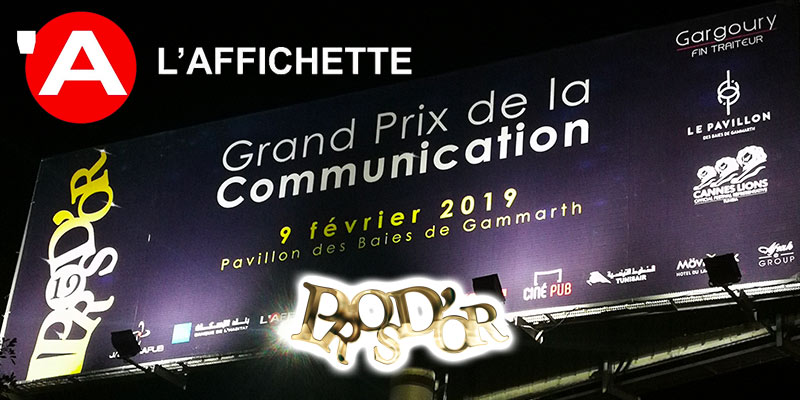 L'Affichette régie d’affichage officielle des Pros d’Or 2019