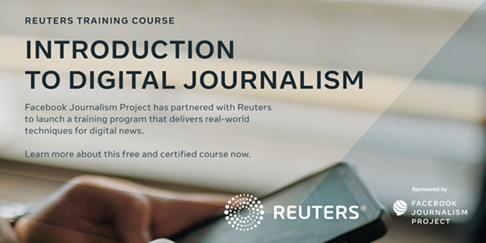 Annonce d’un programme de cours en ligne pour les journalistes par Reuters et Facebook Journalism Program