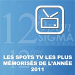 Les spots télés les plus mémorisés de l'année 2011