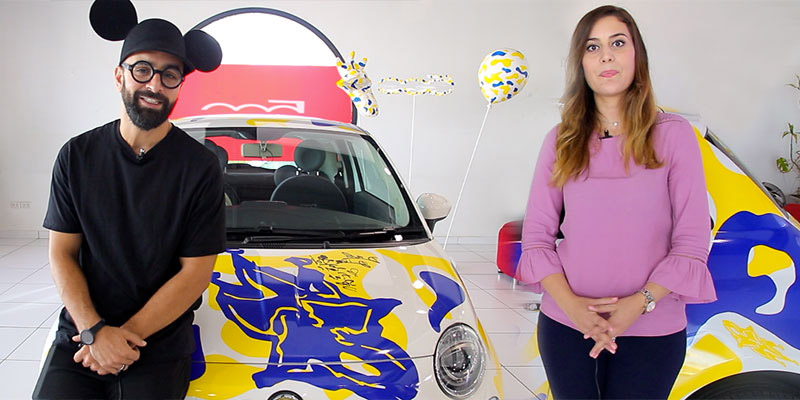 En vidéos : Salma Dlimi Feki et Dali Diva présentent la Fiat 500 SimplementHappy