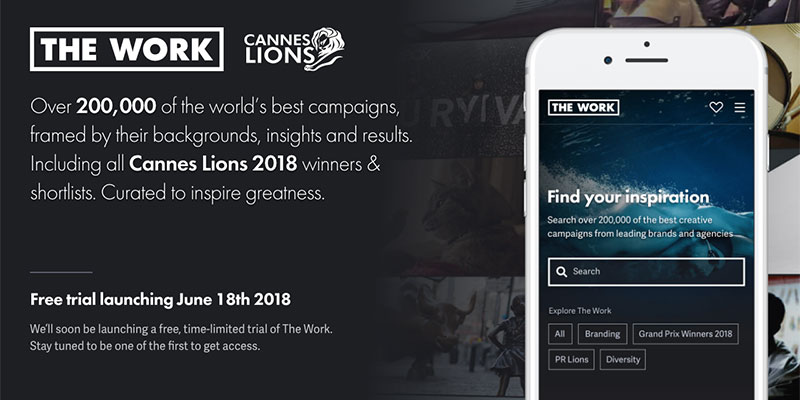 Cannes Lions launches The Work