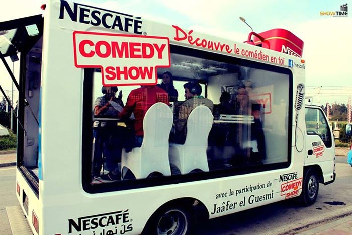 Campagne mobishow : Nescafé - découvre le comédien en toi