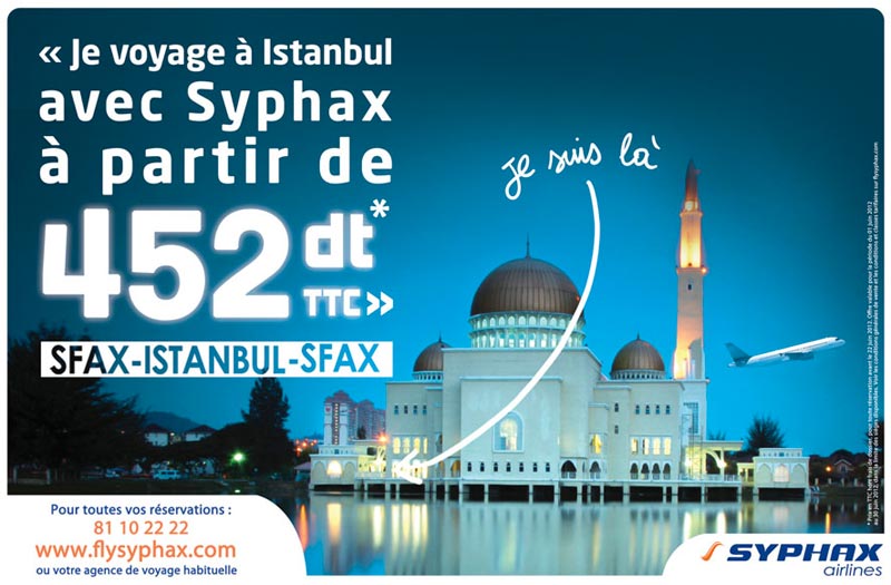 Je voyage à  Istanbul avec Syphax à  partir de 452 DT