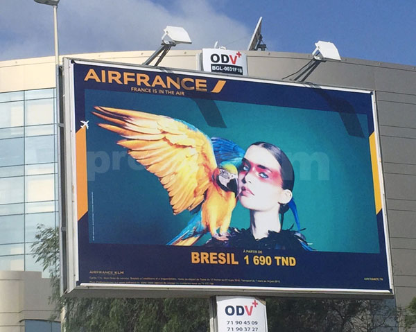 Campagne d'affichage : Airfrance / Brésil