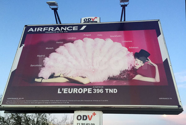 Campagne d'affichage Airfrance