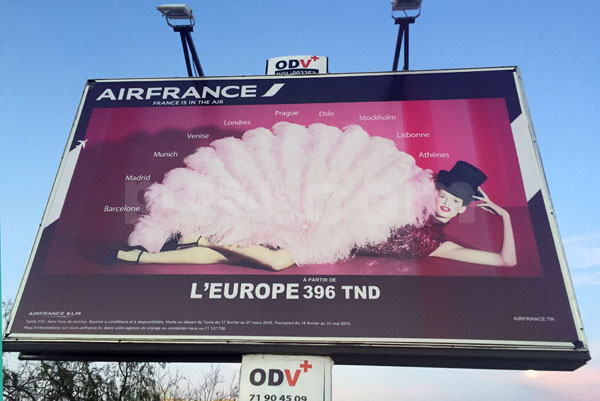 Campagne d'affichage : Airfrance