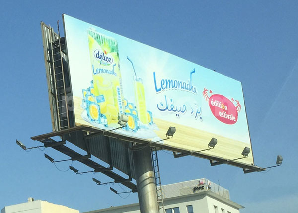 Campagne d'affichage : Délice Lemonadha