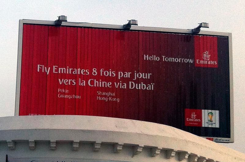 Fly Emirates 8 fois par jour vers la Chine via Dubai