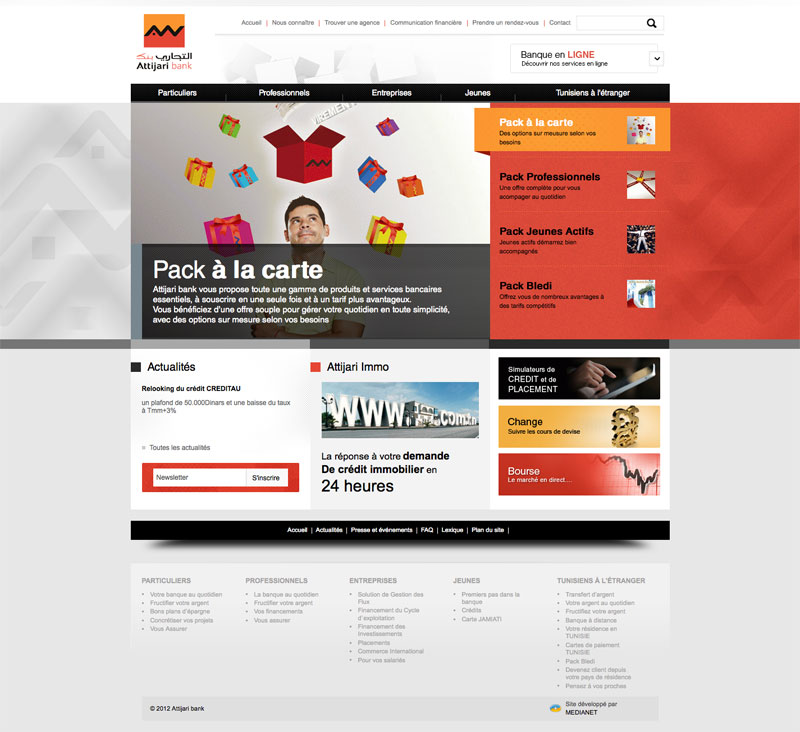 Nouveau site web Attijari Bank
