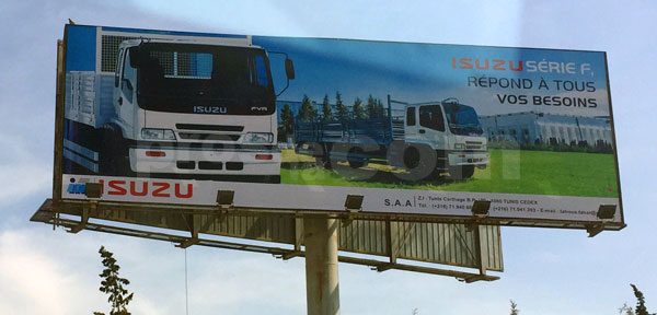 Campagne d'affichage : ISUZU
