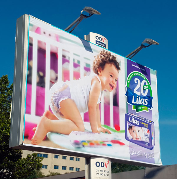Campagne d'affichage Lilas