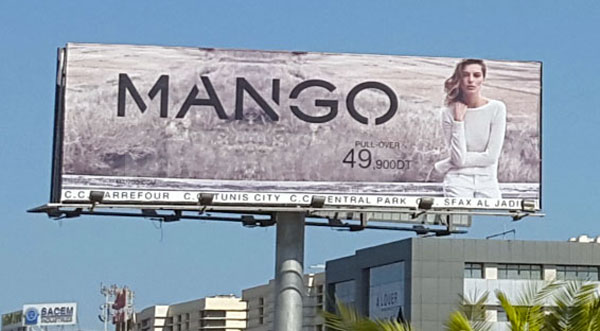 Campagne d'affichage Mango : Septemre 2014 
