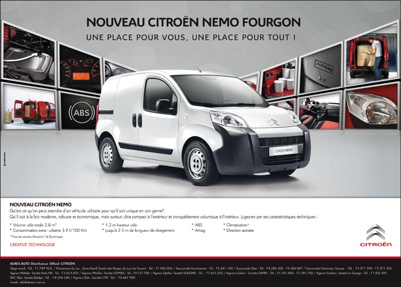Nouveau Citroen Nemo Fourgon