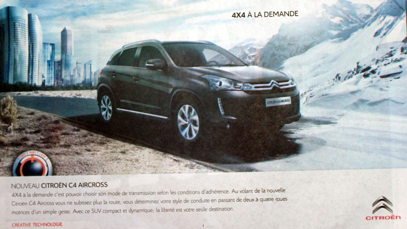 Citroen : 4 x 4 à  la demande