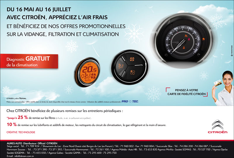 Avec Citroen, Appréciez l'air frais