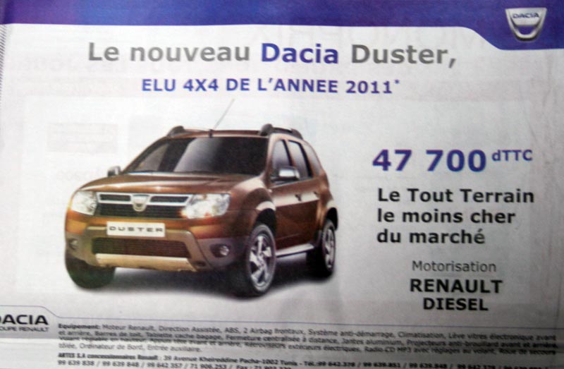 Dacia Duster : Elu 4x4 de l'année