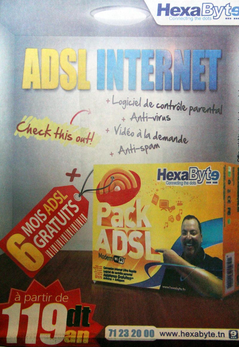 Pack ADSL Hexabyte 
