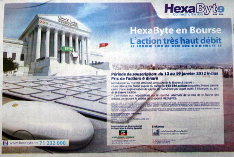 Hexabyte en Bourse