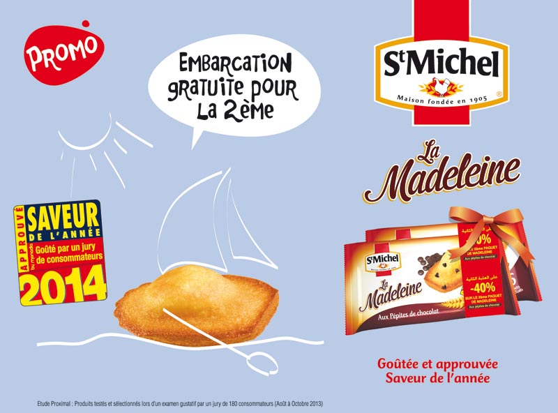 La madeleine St Michel : goutée et approuvée saveur de l'année