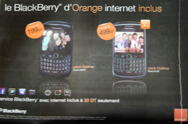 BlackBerry d'orange : internet inclus