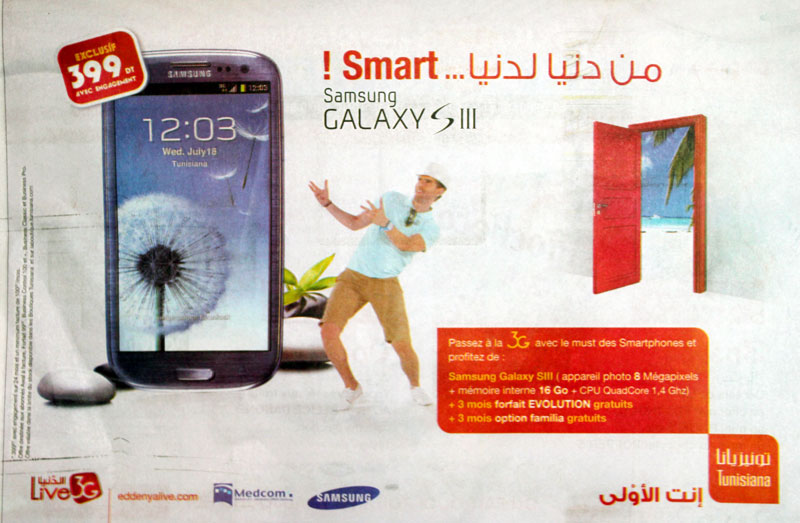 Samsung Galaxy S3 : 399 Dt