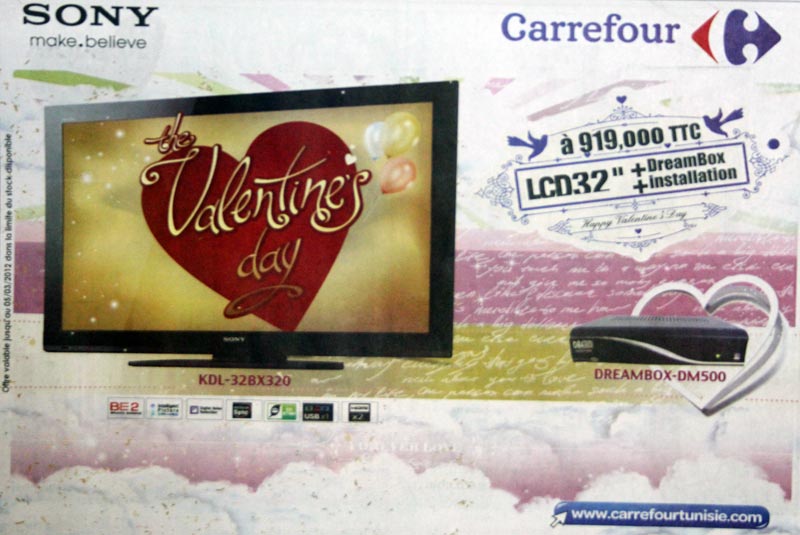 The valentine's day ...