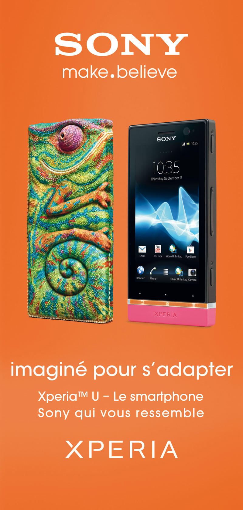 Sony XPERIA: imaginé pour s'adapter