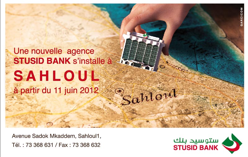 Une nouvelle agence STUSID BANK s'installe à  SAHLOUL