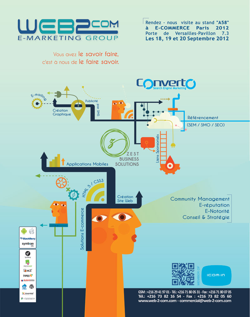Web2com participe au salon E-commerce Paris 2012