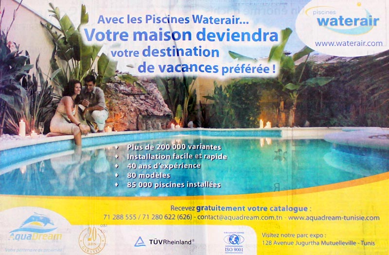 Avec les piscines Waterair... 