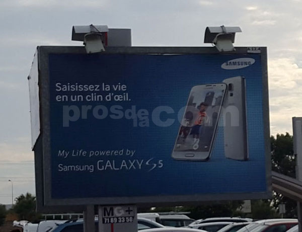 Campagne d'affichage  : Samsung Galaxy S5
