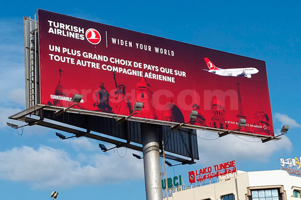Campagne d'affichage : turkish airlines