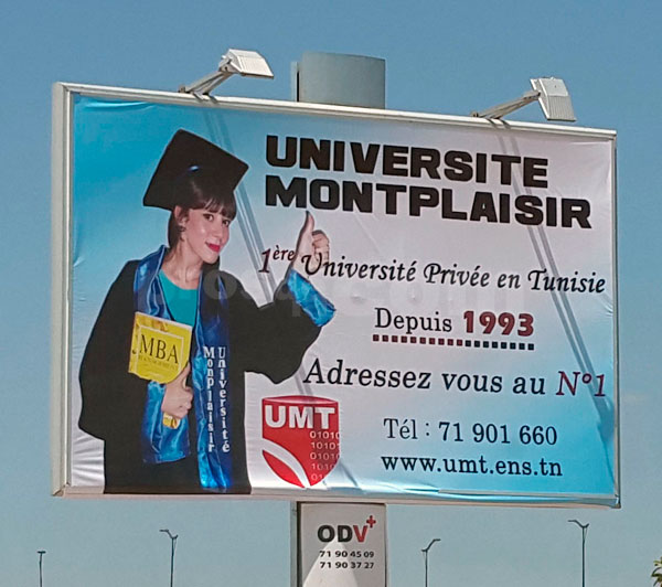 Campagne d'affichage : université Montplaisir